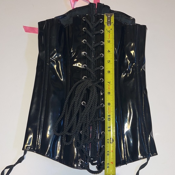 Allure Lingerie Shiny Black Corset - Women’s Size Small - Picture 10 of 11